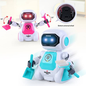 اسباب بازی ربات کنترلی نظافتچی صورتی SMART CLEANING ROBOT مدل T21B-2629 _اسباب بازی ربات